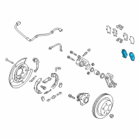 OEM 2014 Nissan Leaf Rear Brake Pad Disc Kit Diagram - D4060-3NF0B