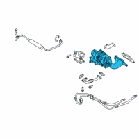 OEM Kia K900 TURBOCHARGER, LH Diagram - 282313L100