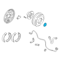 OEM Dodge Cap-Rear Wheel Hub Diagram - MB515405