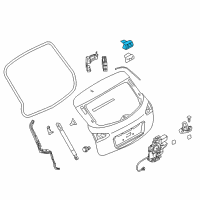 OEM 2015 Infiniti QX70 Hinge Assy-Back Door, LH Diagram - 90401-3FY0B