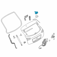 OEM Infiniti FX37 Hinge Assy-Back Door, LH Diagram - 90401-3FY0B