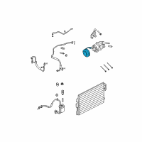 OEM Ford Escape Clutch Pulley Diagram - 9L8Z-19D784-A