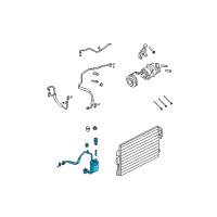 OEM 2008 Ford Escape Drier Diagram - 8L8Z-19C836-C