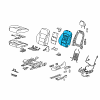 OEM Buick Enclave Seat Back Heater Diagram - 13595147