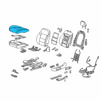 OEM Buick Enclave Seat Cushion Pad Diagram - 84520495