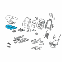 OEM 2022 Buick Enclave Seat Cushion Heater Diagram - 85117428