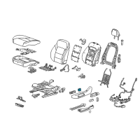 OEM 2018 Chevrolet Traverse Seat Switch Bezel Diagram - 23339164