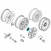 OEM 2018 Ford Explorer Center Cap Diagram - DG1Z-1130-C