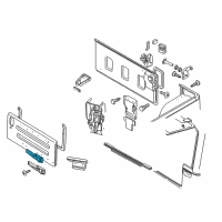 OEM 1998 Jeep Wrangler Hinge-Tailgate Diagram - 55075567AC