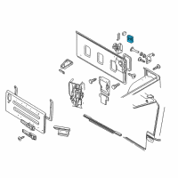 OEM 1995 Jeep Wrangler Handle-LIFTGATE Diagram - 55176547AB