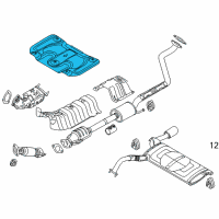 OEM 2018 Kia Forte5 Protector-Heat Rear Diagram - 28795A7500