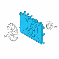 OEM 2021 Lexus UX200 Shroud, Fan Diagram - 16711-F2010