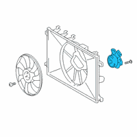 OEM 2021 Toyota Corolla Fan Motor Diagram - 16363-47060