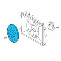 OEM 2019 Toyota Corolla Fan Blade Diagram - 16361-F2010