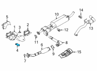 OEM 2021 Nissan Frontier Gusset-Container Diagram - 20817-9BT0A