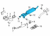 OEM 2021 Nissan Frontier MUFFLER Assembly-Exhaust, Main Diagram - 20100-9BT0A