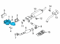 OEM 2020 Nissan Frontier THREE WAY CATALYST Diagram - 208B2-9BP0D