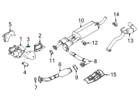 OEM 2003 Infiniti QX4 Stud Diagram - 14064-31U0C