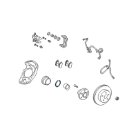OEM 2011 Toyota Sienna Wheel Bearing Snap Ring Diagram - 90520-79002