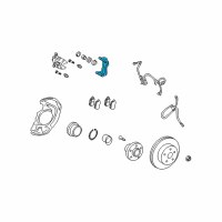 OEM 2017 Toyota Sienna Caliper Mount Diagram - 47722-0E030