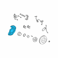 OEM Toyota Highlander Dust Shield Diagram - 47703-0E010