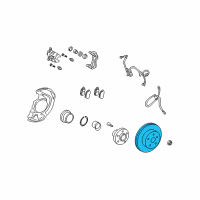 OEM 2011 Toyota Highlander Rotor Diagram - 43512-48110