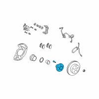 OEM 2013 Lexus RX350 Front Axle Hub Sub-Assembly, Left Diagram - 43502-0E030