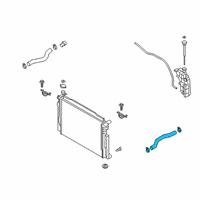 OEM 2020 Kia Stinger Hose Assembly-Radiator, Upper Diagram - 25414J5000