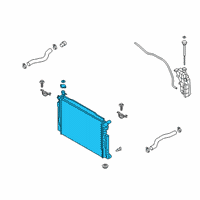 OEM 2018 Kia Stinger Radiator Assembly Diagram - 25310J5020