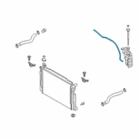 OEM 2018 Kia Stinger Hose-Radiator To Reserve Diagram - 25451J5000