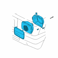 OEM 1995 Toyota Tacoma Passenger Side Headlight Assembly Diagram - 81110-89155