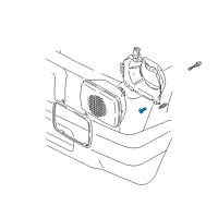 OEM 1997 Toyota Tacoma Headlamp Assembly Screw Diagram - 81136-12571