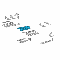 OEM 2022 Lexus RC F Panel, Front Floor, Center Diagram - 58113-53030