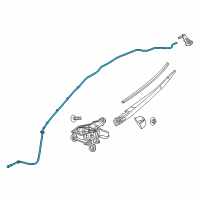 OEM 2017 Jeep Cherokee Hose-Windshield Washer Diagram - 68102966AA