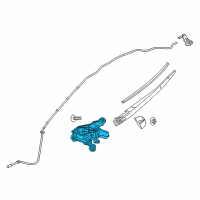 OEM 2018 Jeep Cherokee Motor-LIFTGATE WIPER Diagram - 68102192AB