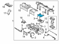 OEM 2022 Hyundai Elantra BRACKET-POWER RELAY MOUNTING Diagram - 37554-BY000