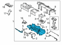 OEM Hyundai Elantra Battery System Assembly Diagram - 37501-BY000