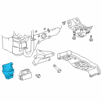 OEM 2005 Dodge Magnum Support-Engine Support Diagram - 4578161AE