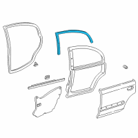 OEM 1996 Honda Civic Sub-Seal, L. RR. Door Diagram - 72865-S04-A01