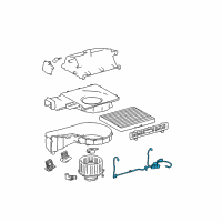 OEM 2005 Hyundai Tiburon Wiring Assembly-Blower Diagram - 97176-2D000