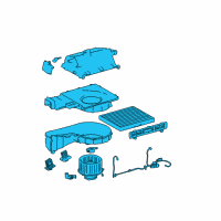 OEM 2005 Hyundai Tiburon Blower Unit Diagram - 97108-2C150