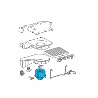 OEM Hyundai Tiburon Motor & Fan Assembly-A/C Blower Diagram - 97113-2C000
