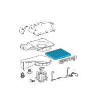 OEM 2003 Hyundai Elantra Air Filter Diagram - 08790-2D000-A