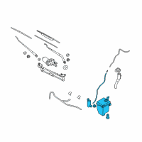 OEM 2008 Kia Rio5 Reservoir & Pump Assembly Diagram - 986101G101ASDS