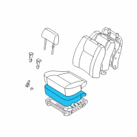 OEM 1998 Toyota Tacoma Pad, Front Seat Cushion Diagram - 71511-04090