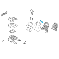 OEM 2012 Hyundai Azera Heater-Front Seat Back Driver Diagram - 88397-3V010