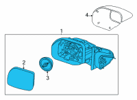 OEM Ford Maverick MIRROR ASY - REAR VIEW OUTER Diagram - NZ6Z-17682-A