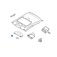 OEM 2012 Nissan Altima Holder SUNVISOR Diagram - 96409-ZX10A