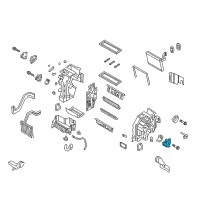 OEM 2014 Hyundai Azera Temperature Actuator Motor Assembly Diagram - 97159-4R050