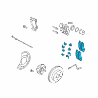 OEM 2008 Chrysler Aspen Pad Kit-Front Disc Brake Diagram - 2AMV1350AC